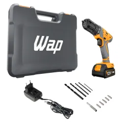 Furadeira e Parafusadeira Wap WF 12K3.2 a Bateria 12V 3/8" com Maleta e Acessórios 4.7 (30) Furadeira e Parafusadeira Wap WF 12K3.2 a Bateria 12V 3/8" com Maleta e Acessórios 4.7 (30)