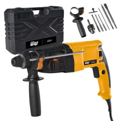 Martelete Combinado Wap EMPR 900K SDS Plus 900W 3J 220V com Maleta e Acessórios Martelete Combinado Wap EMPR 900K SDS Plus 900W 3J 220V com Maleta e Acessórios